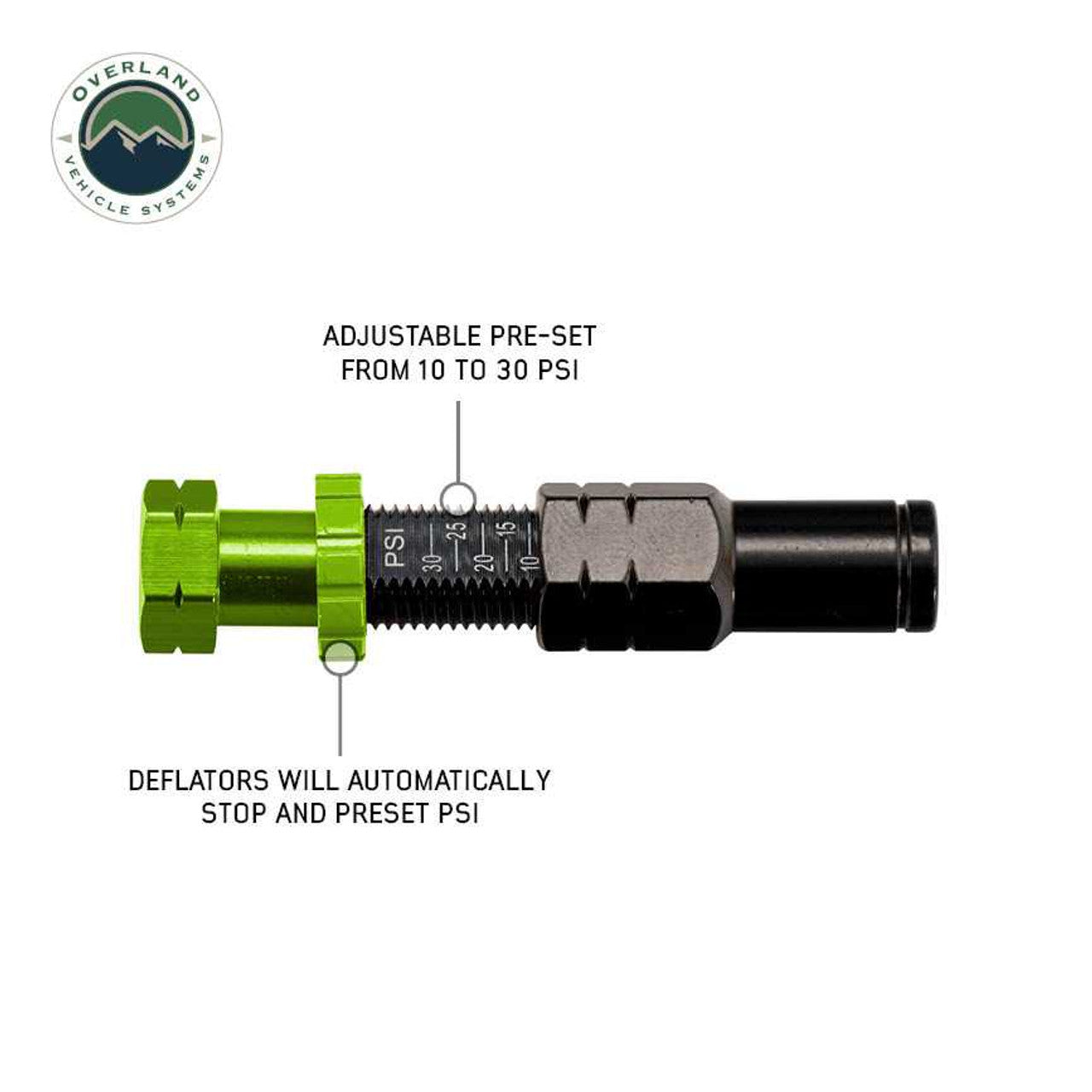 Overland Vehicle Systems Tire Deflator Kit & Storage Bag