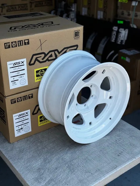 Rays 05X 17×9 -20 offset 6×139 White