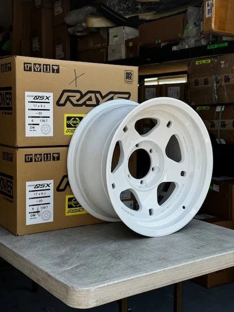 Rays 05X 17×9 -20 offset 6×139 White
