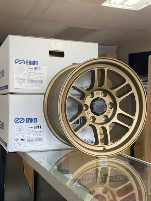 ENKEI RPT1 17×9 0 OFFSET 6×139 TITANIUM GOLD