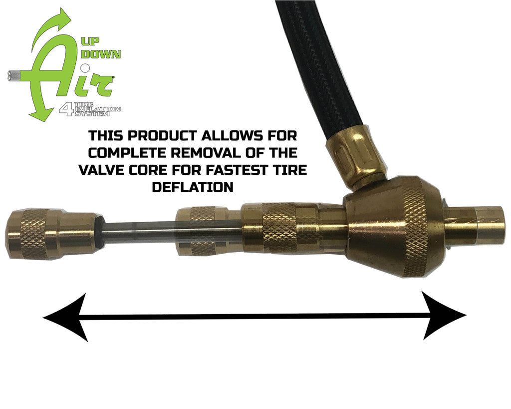 Up Down Air Digital Tire Deflator with Valve Kit & Storage Bag Universal