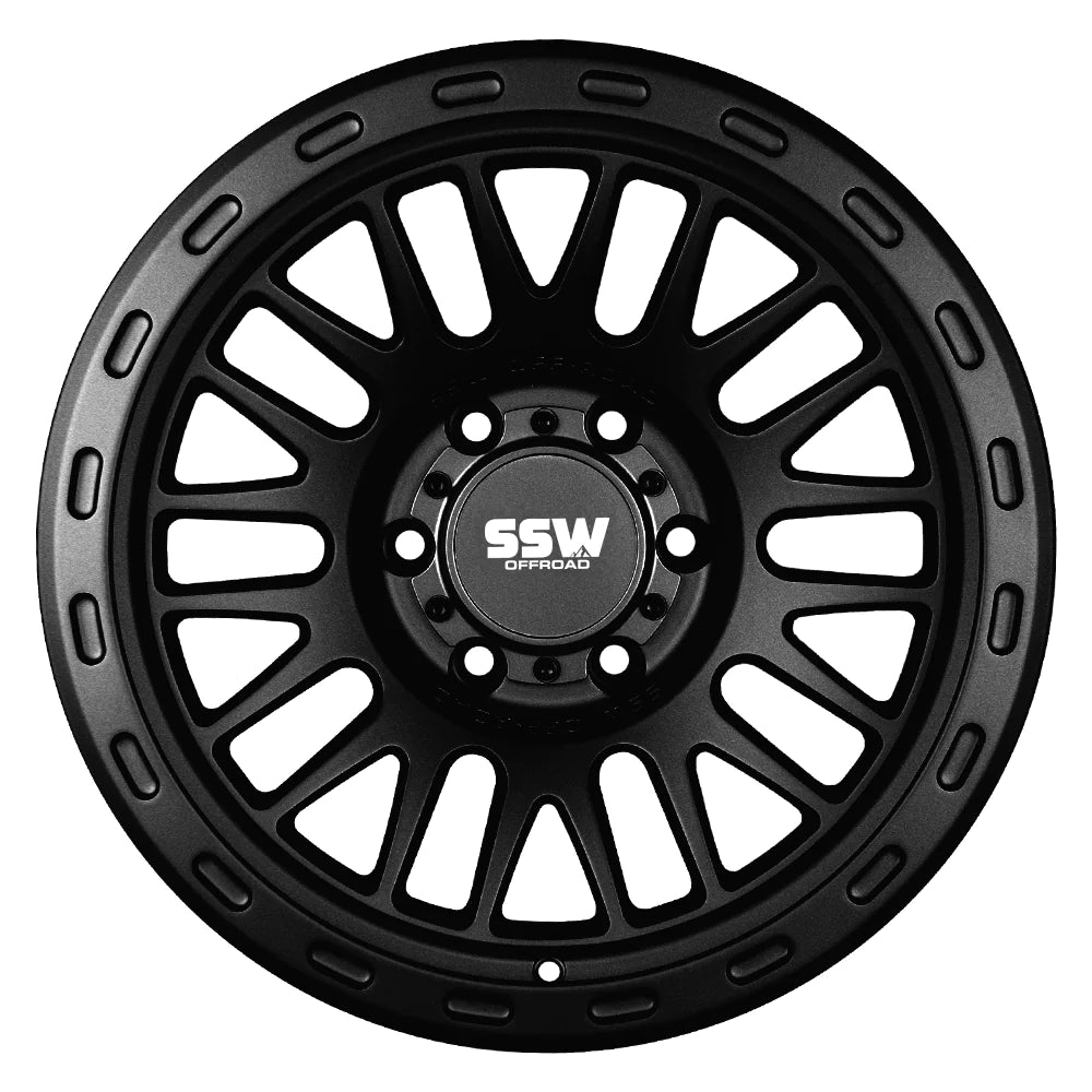 SSW OFFROAD GRIFFON / MATTE BLACK / 17X9.0 -25